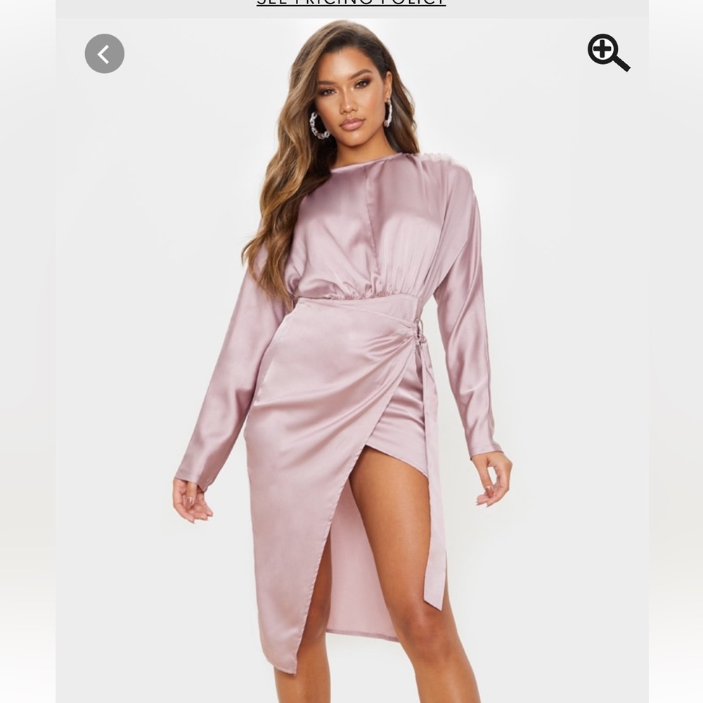 Mauve wrap dress